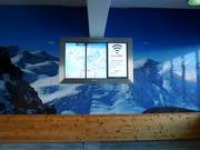 Information board at the valley station Gletscherexpress