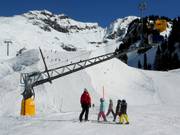 Stationary snowmaking systems between Mägisalp and Bidmi