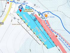 Trail map Skiaréna R3 – Ramzová