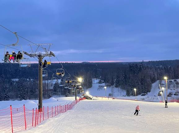 Talma ski resort with chairlift
