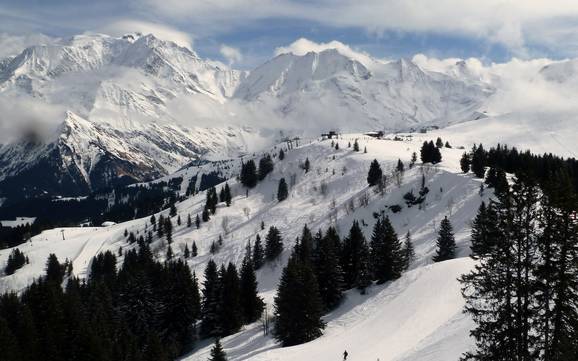 Skiing near Combloux