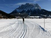 Cross-country trails with views of Ehrwald and the Zugspitze
