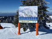 Slope map in the Kopaonik ski resort