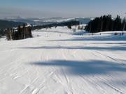Groomed slope