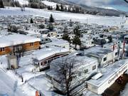 Winter camping is possible in Churwalden