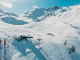 The Méa beginners' area, now complete with a new 450-metre ski lift