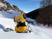 Snowmaking system in Pfelders