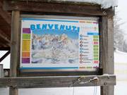 Slope map at the valley station