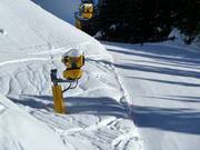 High-performance snow cannons in the Folgaria/Fiorentini ski area