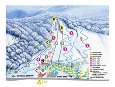 Trail map Okrągla Górka – Kamianna