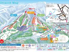Trail map Daisen White Resort – Kokusai/Uenohara/Nakanohara/Gouenzan