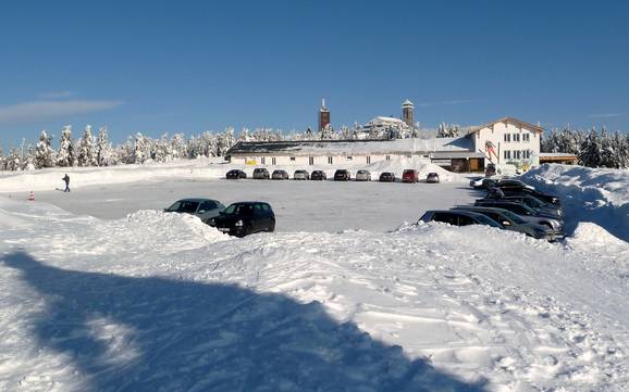 Central Ore Mountains: access to ski resorts and parking at ski resorts – Access, Parking Fichtelberg – Oberwiesenthal