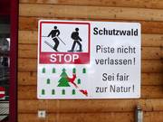 Slopes must not be left in protected forest areas