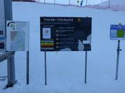 Freeride checkpoint at the valley station