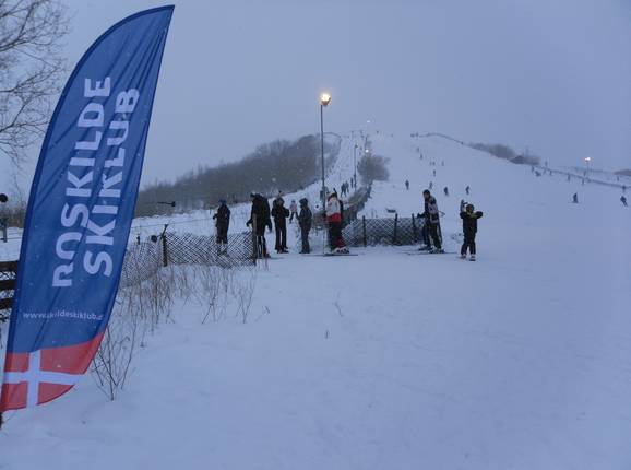 View of the small ski area