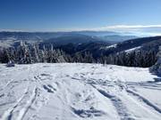 Ski route on the Grebenzen Höhe