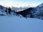 Ski trail from the Axamer Lizum