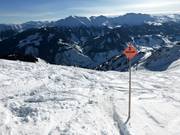 Ski route Heuwand-Steilhang (at the Gratlift)