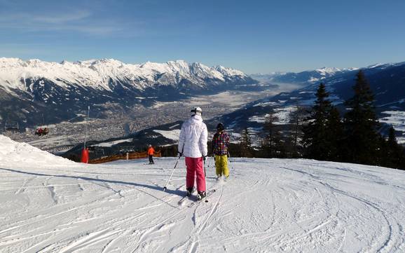 Skiing near Birgitz