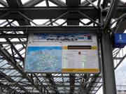 Information board at the valley station in Lauterbrunnen