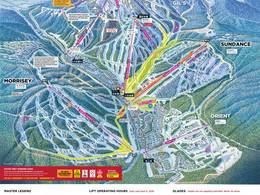 Trail map Sun Peaks