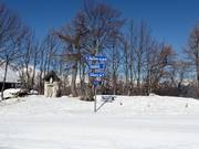 Signage in the Vogel ski resort