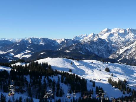 Traunviertel: size of the ski resorts – Size Dachstein West – Gosau/Russbach/Annaberg