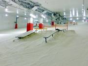 Rails on the right main slope