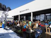 Après-ski bar at the valley station of the Hartkaiserbahn in Ellmau