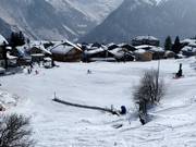 Beginner area/ ski school terrain in Mürren