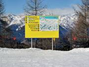 Slope signage with slope map