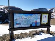 Slope map in the La Molina ski area
