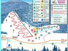 Trail map Rudno – Železniki