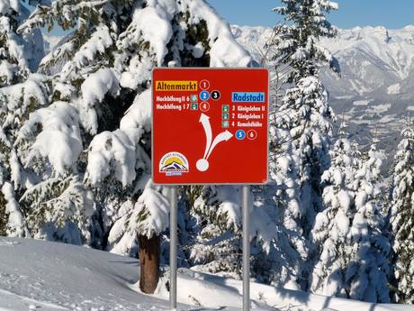 Altenmarkt-Zauchensee: orientation within ski resorts – Orientation Radstadt/Altenmarkt