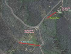 Trail map Mount Saint Bernard