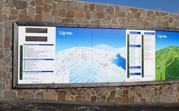 South Bohemian Region (Jihočeský kraj): orientation within ski resorts – Orientation Lipno