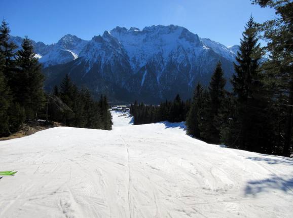 Dream view of the Karwendel from the Sonnenhang