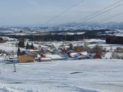 View of the accommodations on the slopes