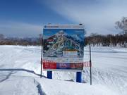 Slope map in the Niseko ski resort