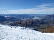 Treble Cone ski resort with Lake Wānaka