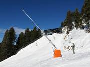 Snowmaking at the Kühtailebahn