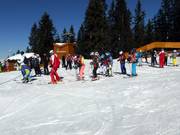 One of the many ski courses in the ski area
