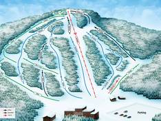 Trail map Antoine Mountain