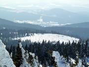 View from the Arber to the village of Bodenmais