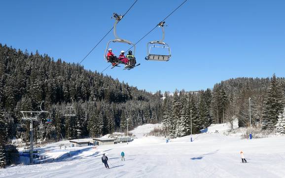 Skiing near Abertamy