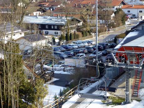 Bavarian Prealps: access to ski resorts and parking at ski resorts – Access, Parking Oberaudorf – Hocheck
