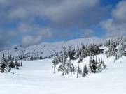 View towards Falcon Chair and Gem Lake Express