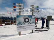 Slope signage in Megève