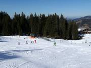 Easy Cheesy practice lift at the mountain station in Mellau