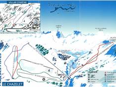 Trail map Le Chazelet